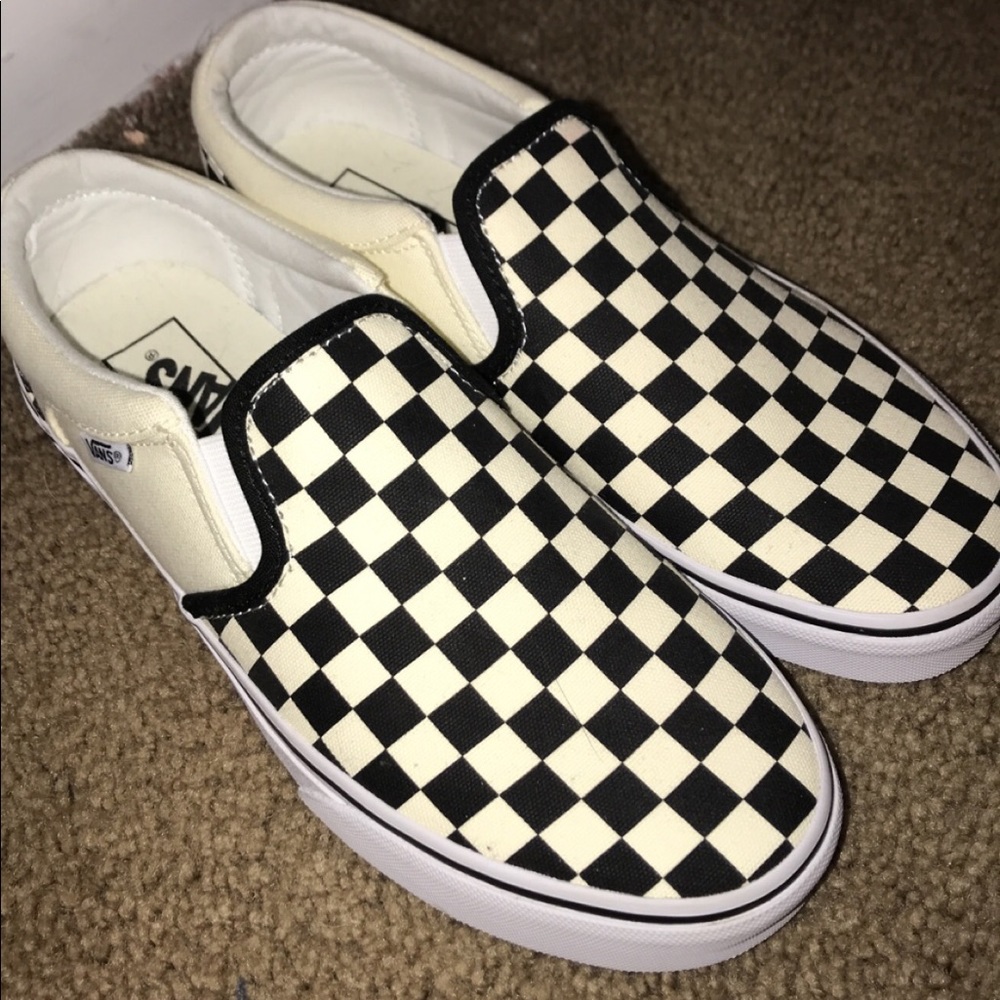 checkered slide on vans NEED GONE ASAP